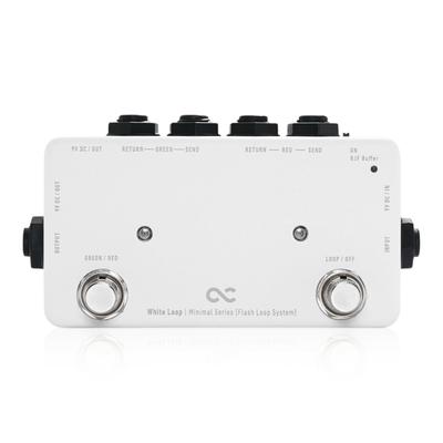 Белый контур One Control Minimal Series с переключателем BJF Buffer/Flash Loop
