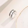Vintage Style Jewelry Silver Open Adjustable Punk Shape Olive Tree Rings for Women