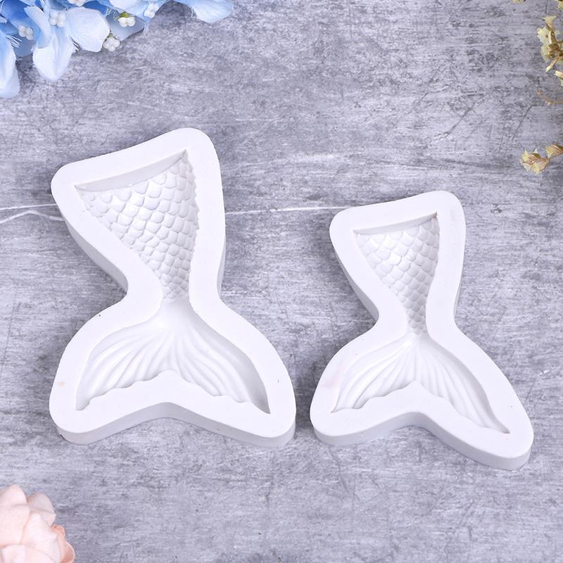 Хвост русалки, жидкая силиконовая форма для торта, форма для помадки, форма для украшения кондитерских изделий