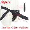 5 / 6 / 7 Inch Big G-Spot Dildo Strap-On Harness Kit Silicone Dildo Strapon Penis Bullet Vibrator Couples /  Lesbian Sex Toys