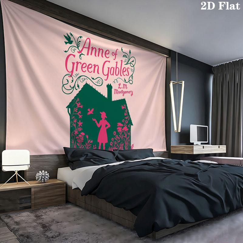 Anne Wall tapestry, aesthetic printed fabric blanket, suitable for bedroom, living room, and home decor.