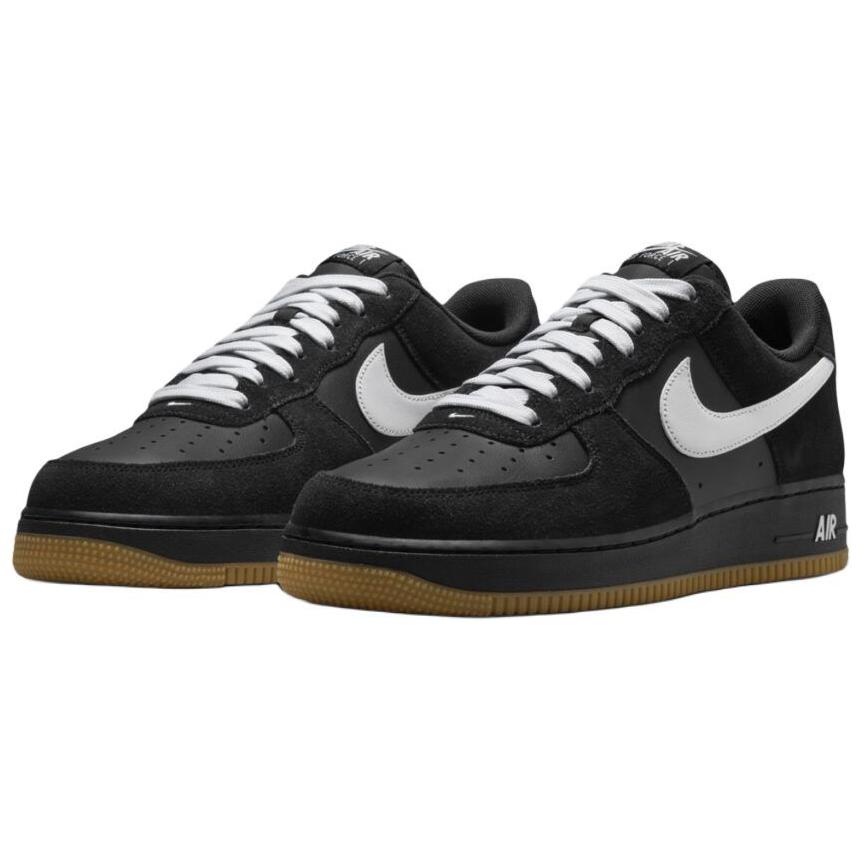 New Nike Air Force 1 Low '07 LV8 Black Gum Light Brown White
