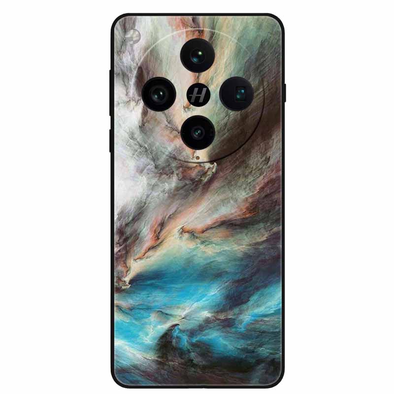 For OPPO Find X8 Case Black Silicone Soft TPU Printing Cover for Oppo Find X8 Pro Phone Cases Space Wolf Capa FindX8 X 8 / X8Pro
