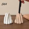 Creative Pen Holder Funny Hand Gesture for Desk, 3D Printed Novelty Pencil Stand, Desktop Organizer Office Accessories Smooth Edge