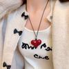 Jewelry Personalized Gifts Heart Pendant Sweater Chain Casual Necklace  For Women Girls