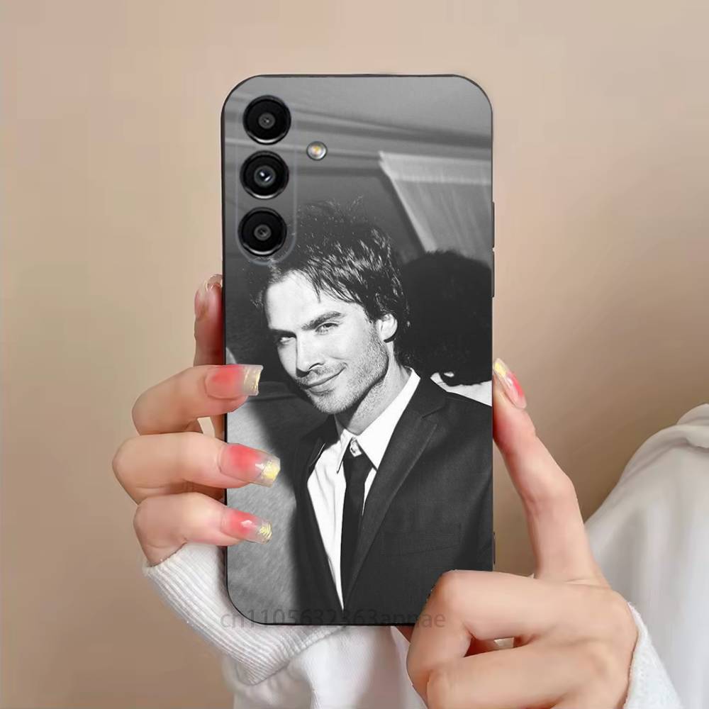 Чехол для телефона I-Ian Joseph-S Somerhalder для Samsung S25,24,23,22,21,S20,Ultra,Plus,FE Черный Мягкий Чехол