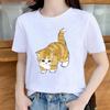 Fashion Women Fortune Cat Print T Shirt Funny Casual O-neck Short Sleeves T-shirt Summer Female Tee Shirt