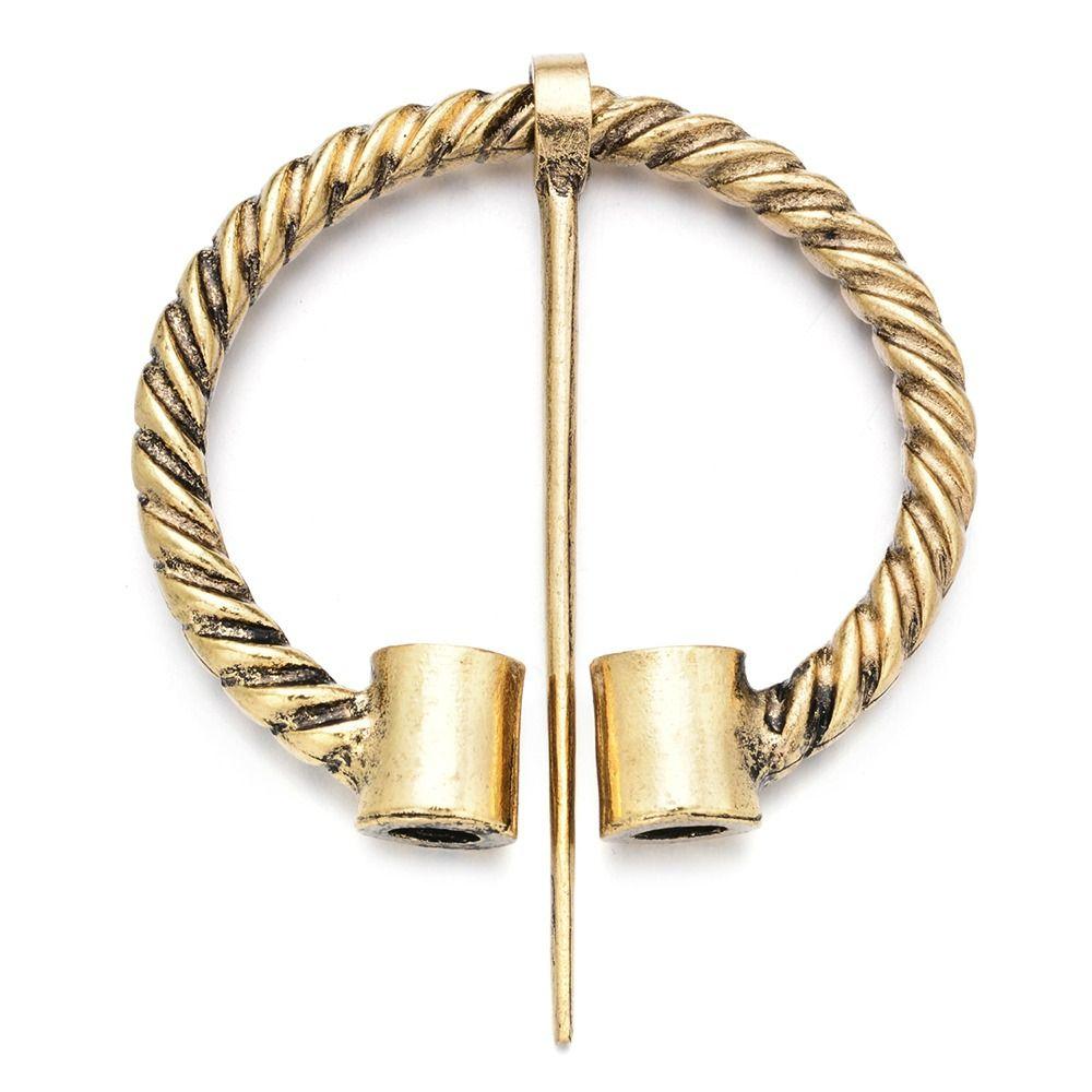 Модная Брошь-Шарф Серебро/Золото Булавка для Шали Трендовая Викингская Брошь Коммерческая