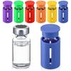 6 Sets 3ml Glass Vial Cap And Protector Reusable Leak-Proof Covers with Color-Coded Protection Sleeves Travel Storage Liquid Container Caps