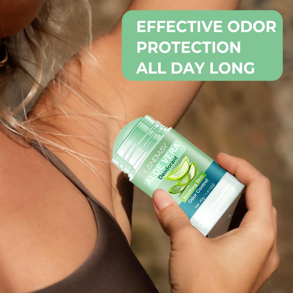 Дезодорант с алоэ вера - разглаживает и питает кожу - 48 часов контроля запаха - подходит для чувствительной кожи