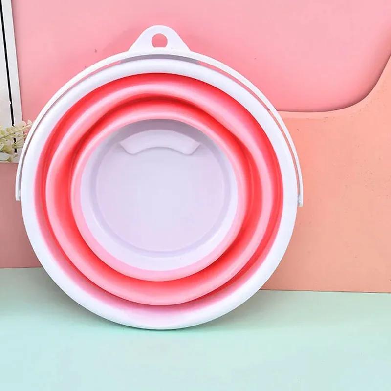 Practical Collapsible Bucket Plastic Home Car Wash Portable Small Bath Art Storage Water Station Wagon Fishing Outdoors