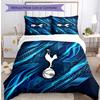 Tottenham Hotspur Pattern Printed 3PCS Bedding Set Soft Skin-Friendly Washable Duvet Cover & Pillowcases Set All Season Bedroom