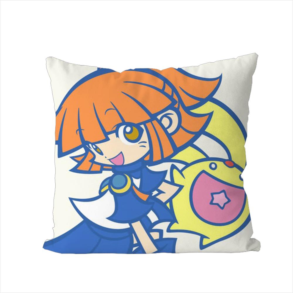 Наволочка Puyo Pop Fever Для Автомобиля Дивана Декоративная Домашняя Двусторонняя Печать Плюшевая Квадратная Подушка-Плед Чехол