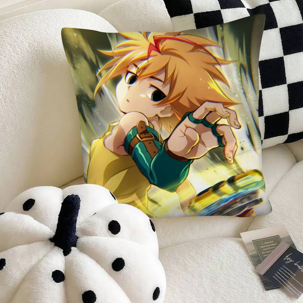 Anime B-Beyblade Burst Pillow Case Fashion Square Pillowcase Bedroom Sofa Room Ins Decoration Leisure
