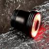 Brake Sensing Tail Light x 1, Aluminium Alloy + COB, Black + Red