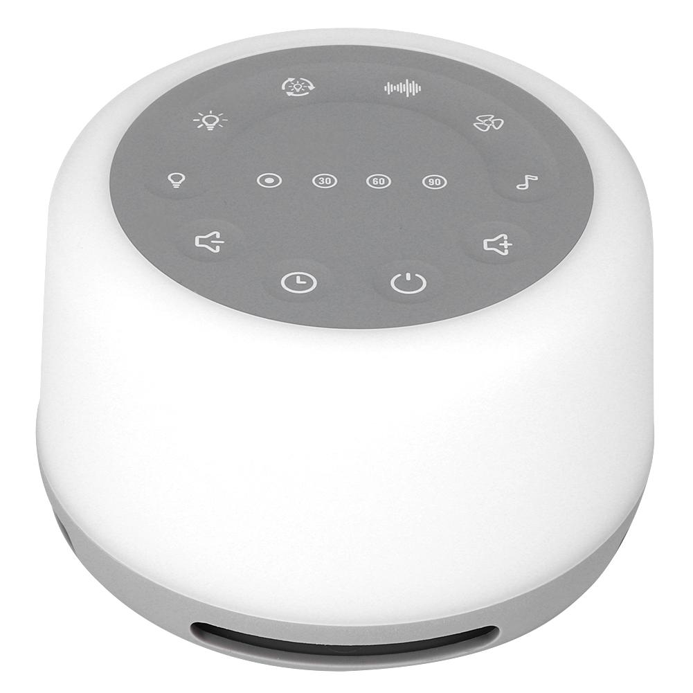 Портативный шумовой генератор Sleep Sound с 7 цветными ночниками для релаксации во время сна