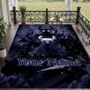 Custom Text Hollow Knight Pattern Floor Rug Soft Indoor Carpet Mat Living Room Bedroom