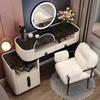 Vanity Desk Modern Dresser Table LED Mirros Household Bedroom Dressing Table Density Board Makeup Table With Mirror Furniture