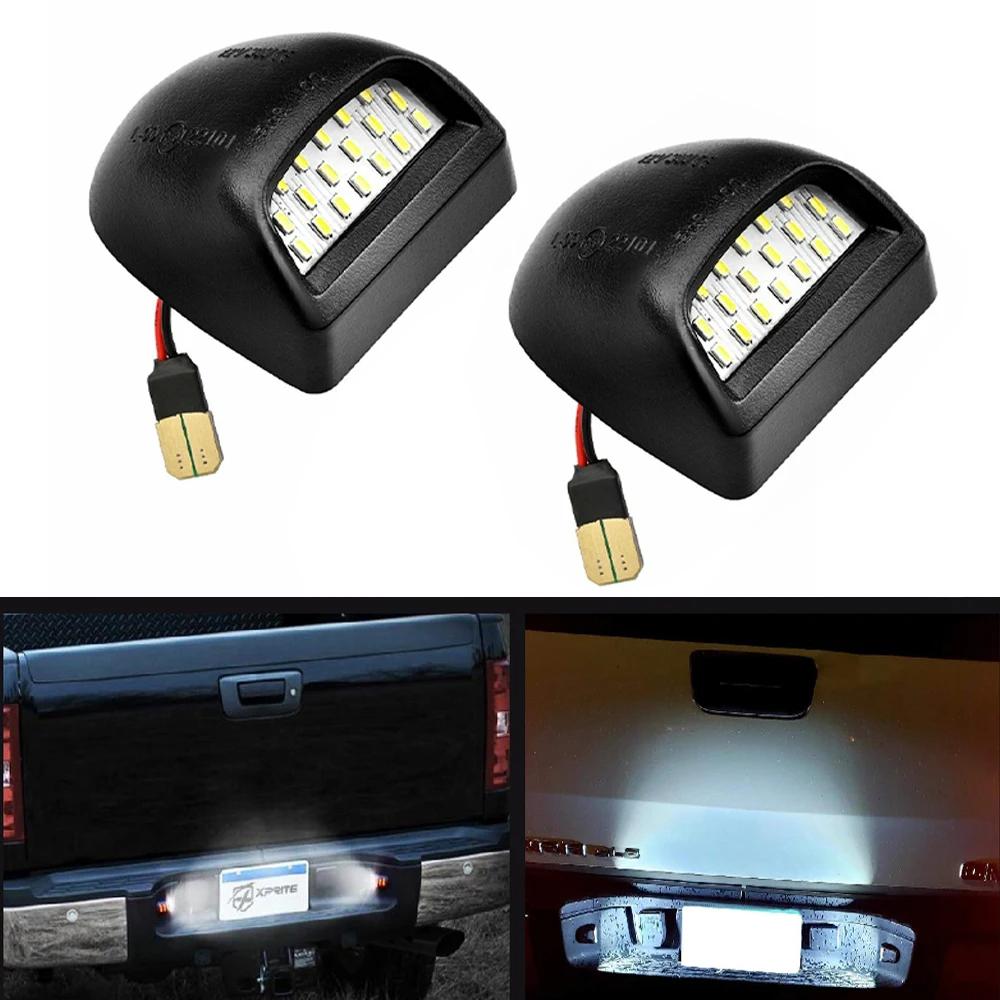 2 шт., светодиодный светильник для номерного знака автомобиля Canbus для Chevrolet Avalanche Silverado Suburban Tahoe Cadillac Escalade GMC Sierra Yukon