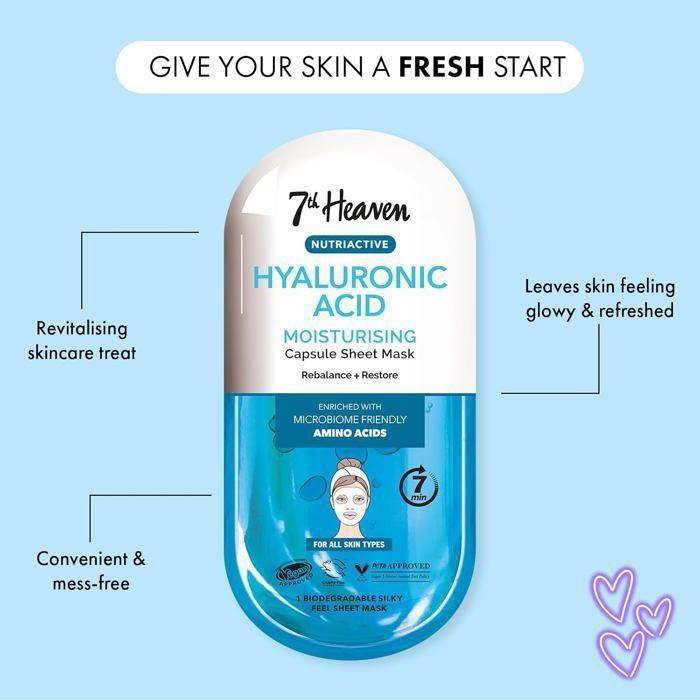 Masque Facial - MONTAGNE JEUNESSE - 7TH HEAVEN - Hydratant - Acide Hyaluronique - Vegan