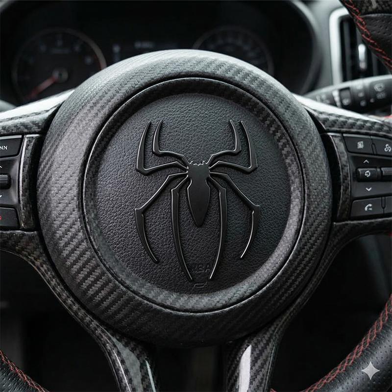 3D Metal Spider Car Sticker Cool Chrome Emblem Badge Auto Motorcycle Decal Universal Car Styling Exterior Accessories