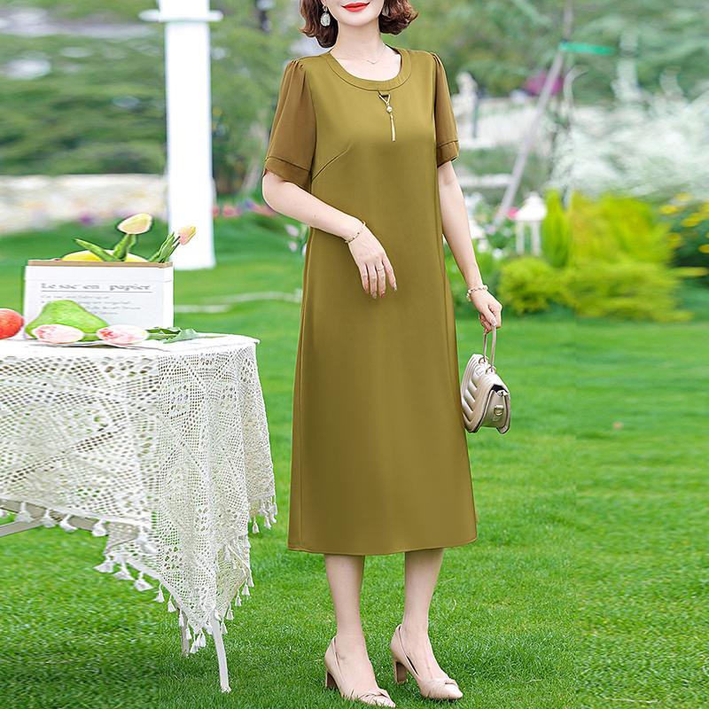 Летние элегантные платья для женщин, роскошное длинное платье с короткими рукавами, женская винтажная одежда