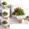 Fake Miniature Daisy Plant Decor With Plastic Craftsmanship For Living Spaces