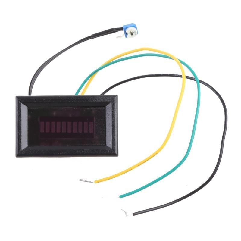 12V Universal Adjustable LED Oil Gauge Compatible for Motorcycle Car Fuel Level Gauge Indicator