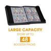 Booster Pack Binder, Holds 48 Booster Packs, 4-Pocket Booster Pack Holder with 12 Sleeves, Display Protector