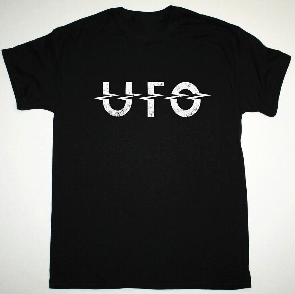 Винтажная футболка с принтом группы UFO для мужчин, с коротким рукавом, все размеры, унисекс
