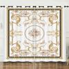 Curtain Ethnic Pattern Simple 3D Digital Printing Blackout Curtain Punching