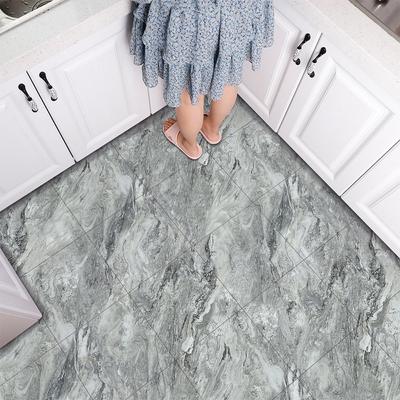 Серый, черный мрамор, напольная плитка из искусственной кожи, виниловые наклейки на пол, водонепроницаемая наклейка на пол для ванной комнаты, кухни, спальни, толщина 0,93 мм