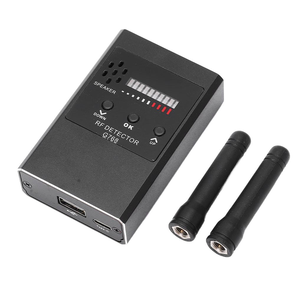 Camera Detector Anti Positioning Multiple Detection Modes Portable Sensitive GPS Detector for Hotel Black