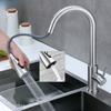 Bathroom 304 Stainless Steel Pull-out Washing Basin Water Tap Household Kitchen Dual Mode Sink Faucet