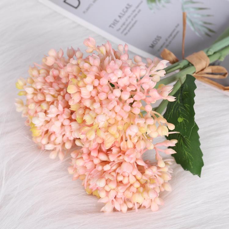 Simulated succulent rice fruit, soft rubber Fengxin fruit, plastic cauliflower home decoration