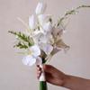 Букет невесты из калл, орхидея фаленопсис, свадебный цветок, многоразовые цветы для держания в руке