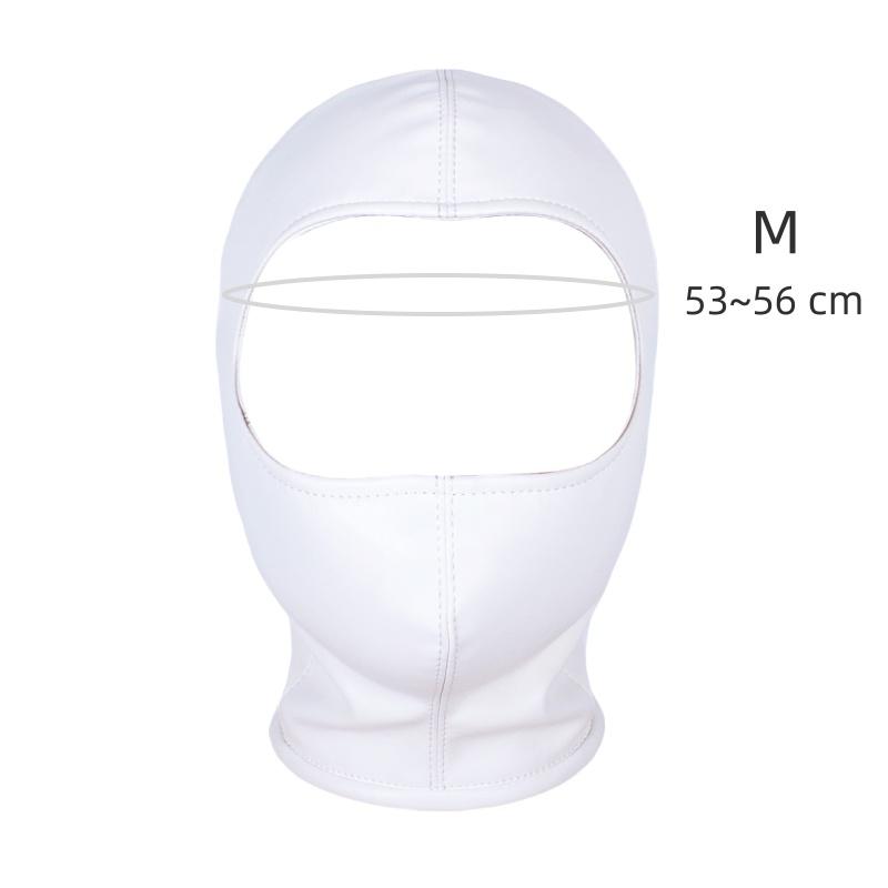 Sexy Leather Zipper Head Hood with Fetish Slave Bondage Mask Costume for Couples BDSM Cosplay Restraint Flirting Sex Toy