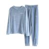 Women's Thickened Warm Lamb Cashmere Lapel Pajamas Pajamas Household Suit
