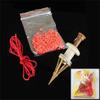 Portable Bloodworm Lure Granule Copper Parts Pellet Plier Bait Clip Fishing Bander Earthworm Clips