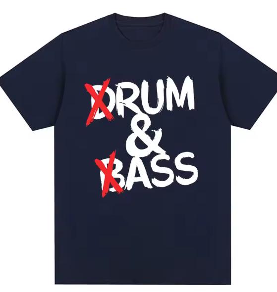 Funny Drum And Bass T Shirts Rum And Ass Lovers Jokes Short Sleeve Cotton Soft Tshirt Unisex Fashion Casual Tee Shirt Tops