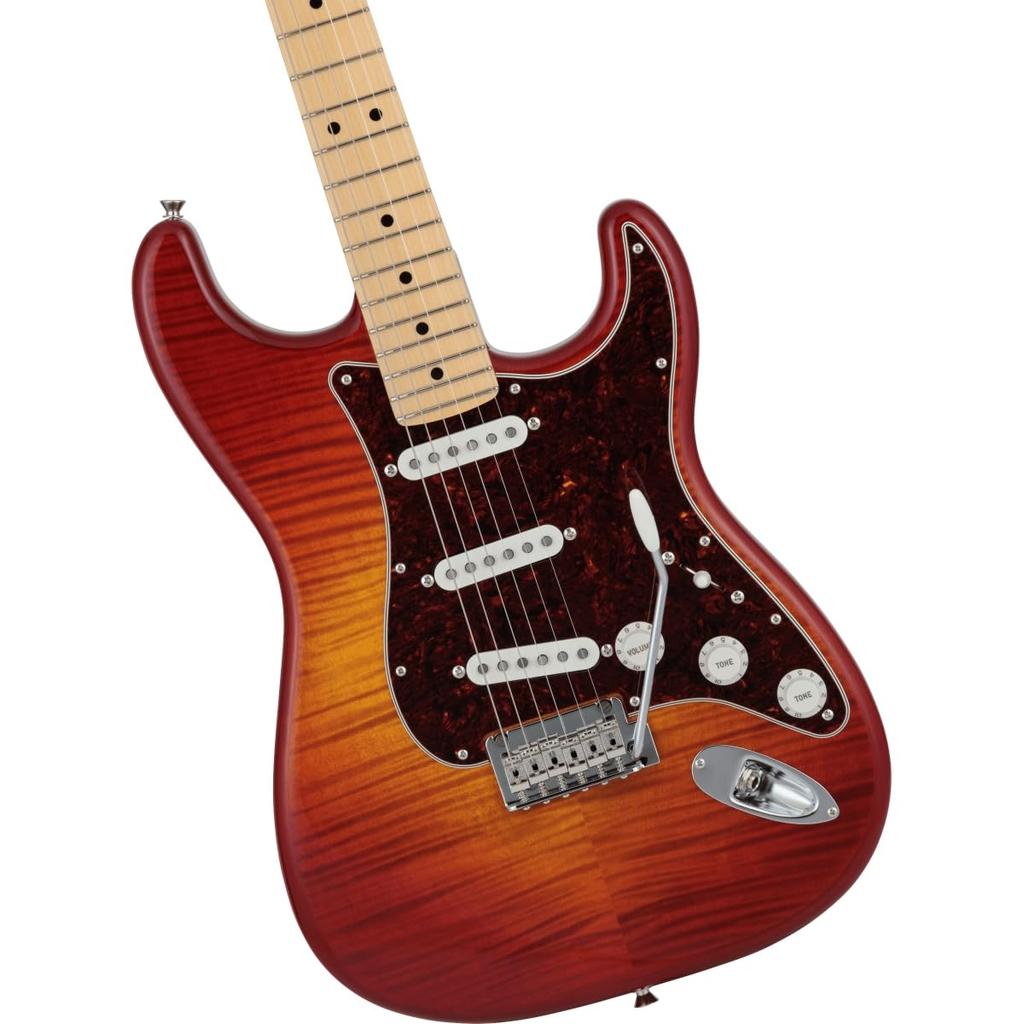 Fender 2024 Collection Made in Japan Hybrid II Stratocaster Maple Fingerboard Flame Sunset Orange Transparent Fender / [Limited Model]