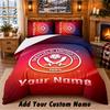 Sheffield United FC Pattern Bedding 3Pcs Set Custom Name, Bed Sheet And Pillowcases For Home Bedroom
