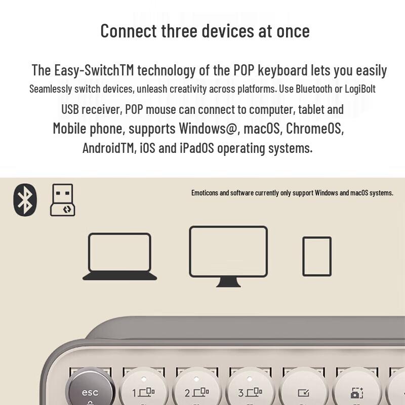 Беспроводная механическая клавиатура Logitech POP Keys