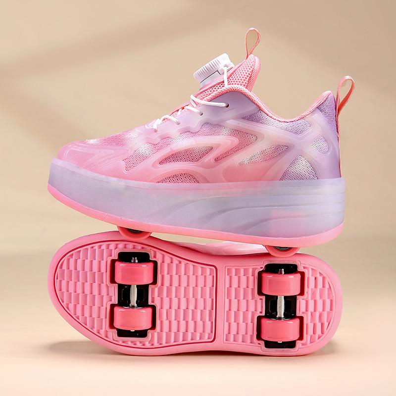 Роликовые коньки Speed Roller для детского катания на льду, кроссовки с колесами, 4-колесные гоночные роликовые коньки для мальчиков и девочек