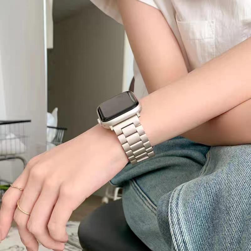 Ремешок из нержавеющей стали для Apple Watch Ultra Band 49 мм 40 мм 44 мм 42/38 мм 41 мм 45 мм Браслет IWatch Series 8 7 SE 6 5 4 WatchBand