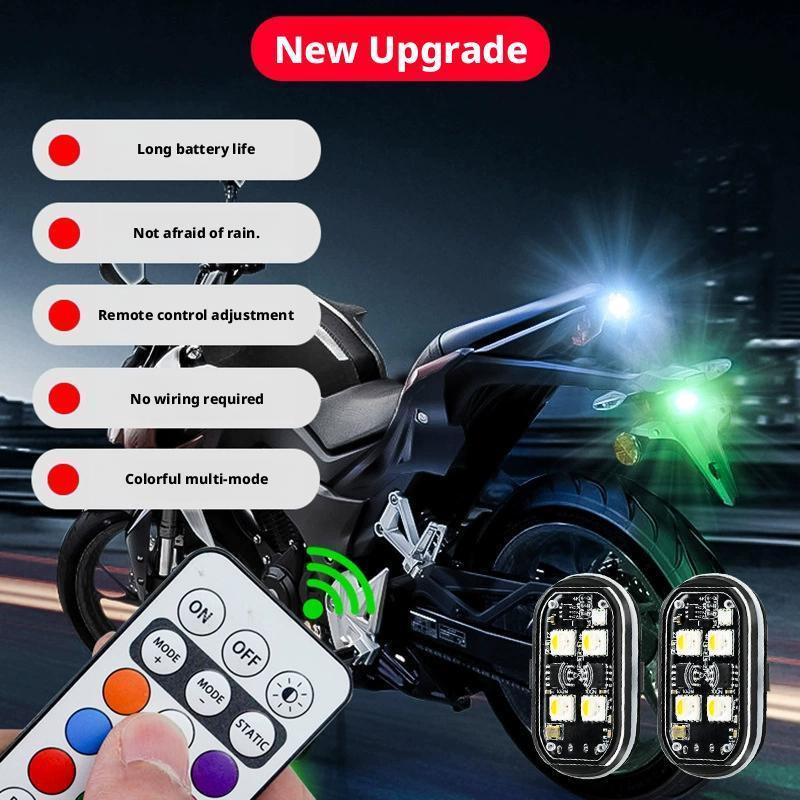 Universal Colorful Flashing Warning Light For Cars And Motorcycles Drone Pilot Light Rechargeable Wireless Car Flashing Lig Y9I3