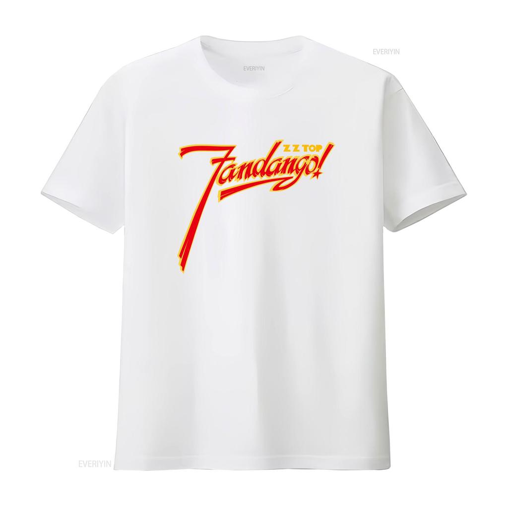 ZZ Top Fandango Album Logo Mens Rock Music Band Merch T Shirt Stylish Comfortable vintage Washed Casual fashion Unisex