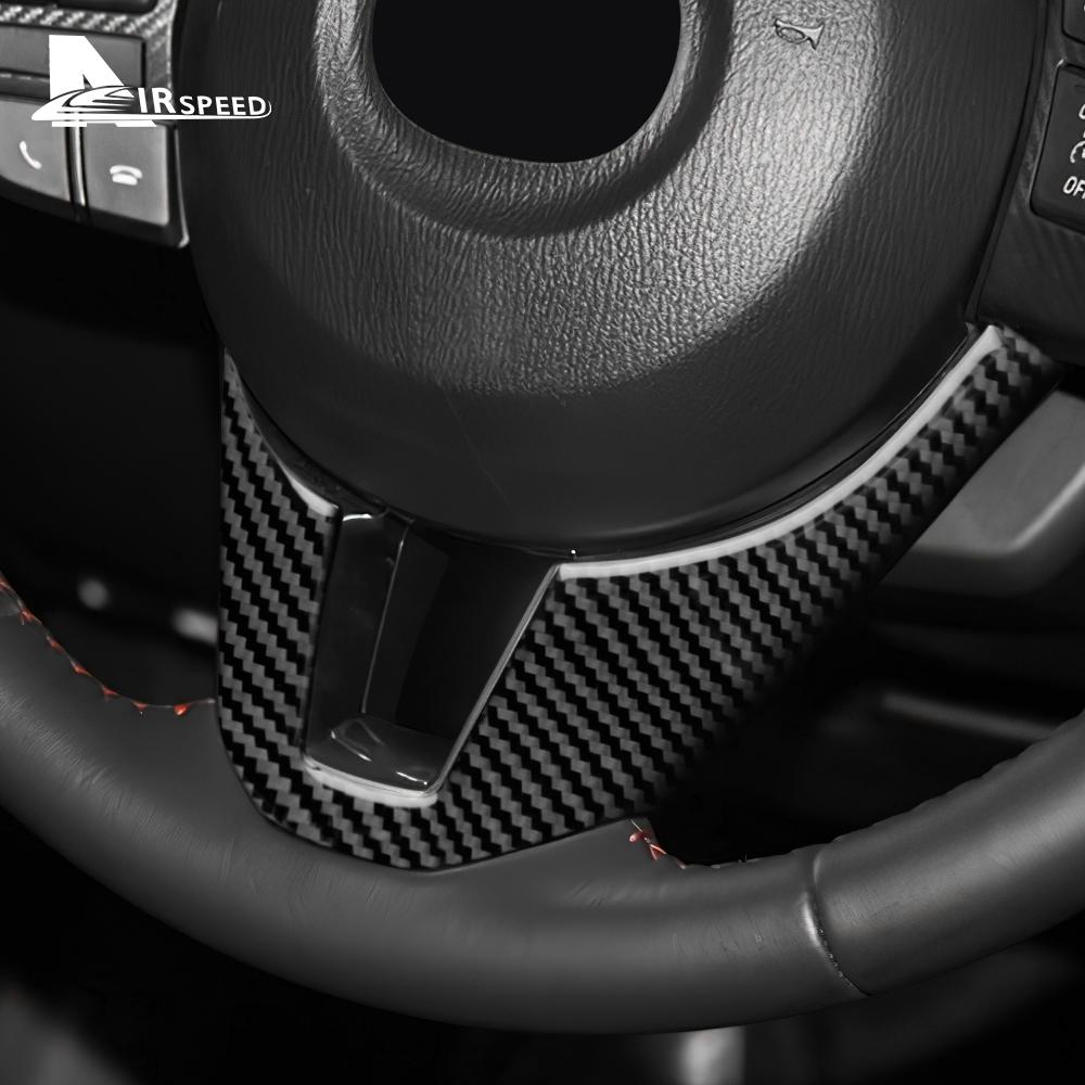 Наклейка из настоящего мягкого углеродного волокна для Mazda 3 Axela 2014 2015 2016 LHD RHD рулевое колесо автомобиля нижняя отделка аксессуары для интерьера