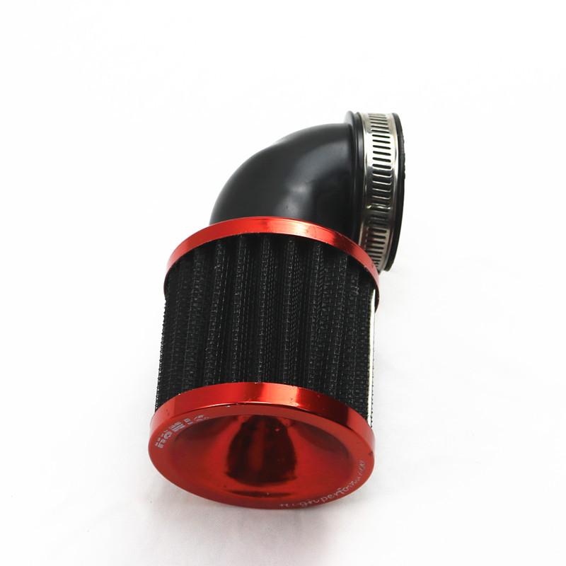 45-48mm Red Right Angle Air Filter Cleaner Off Road Bike Dirt