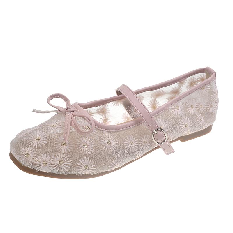 Модные Туфли-Балетки с Бантом Элегантные Женские Сандалии Летний Хит Новый Тренд 2025 Дизайнерские Лоферы с Мелкой Пряжкой Обувь Платье Mujer Zapatos